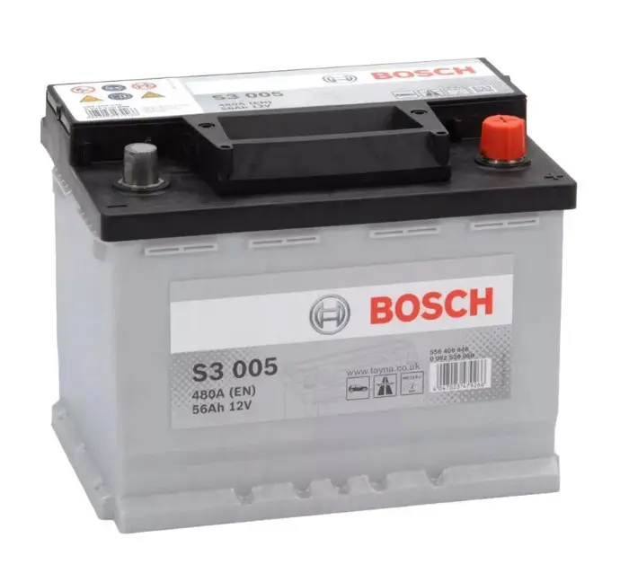 BATTERIE BOSCH S3 005 56AH, 480A, 0092S30060 L2